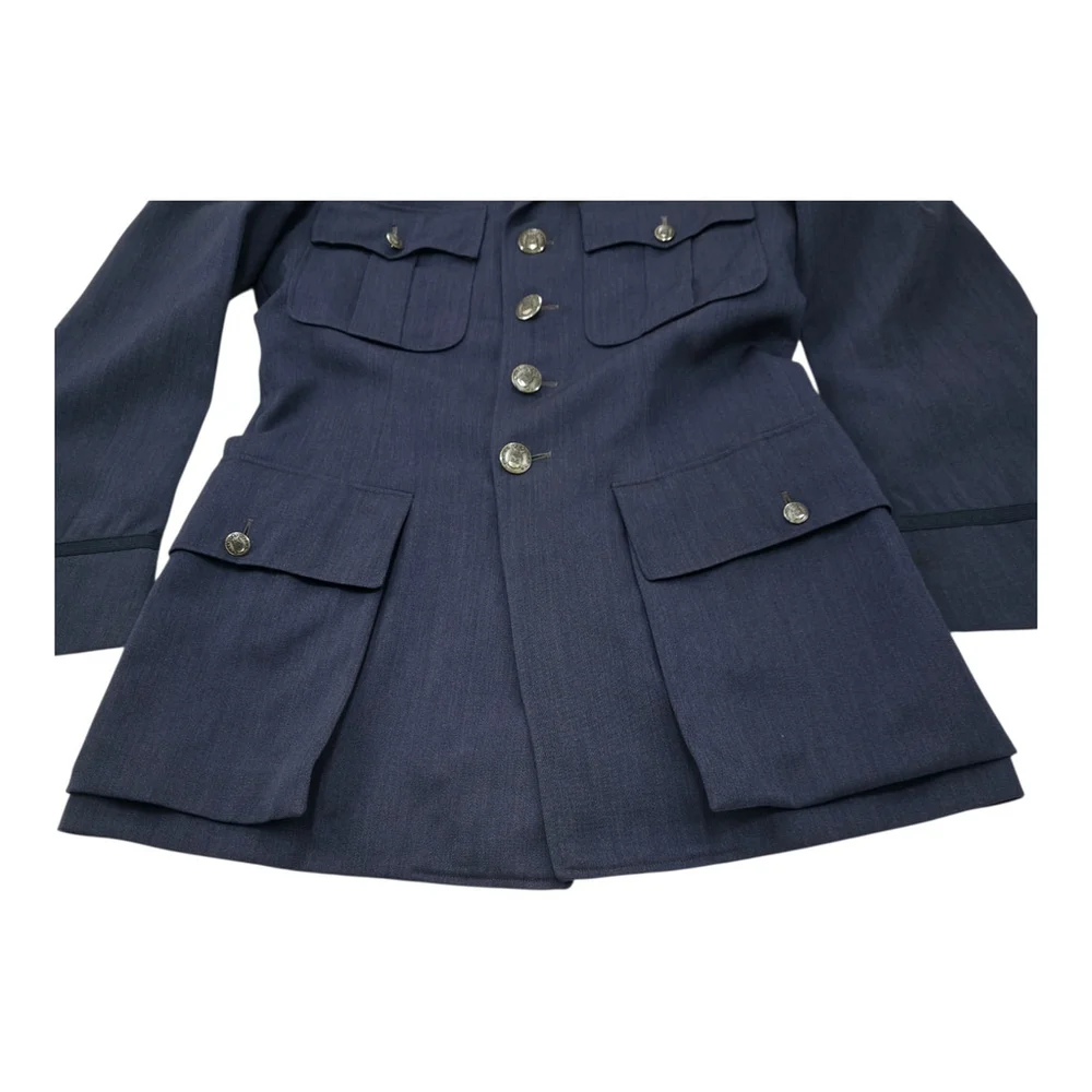 Vintage Siebler Custom Luxury Tailored Military Jacket Mens Medium 1951 USA Blue - Picture 10 of 16